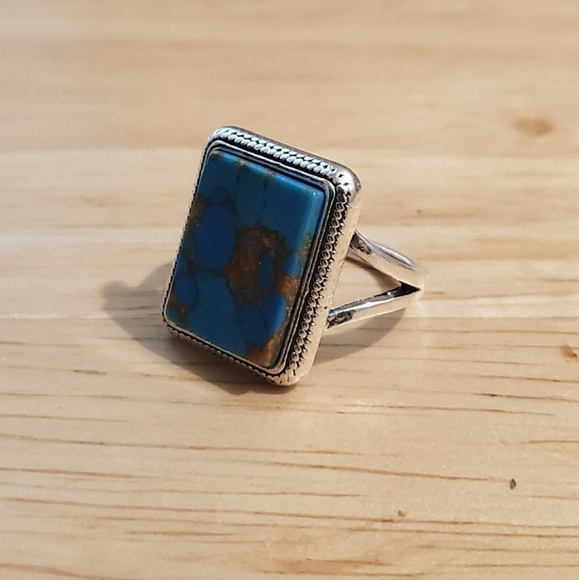 Simulated turquoise ring - Picture 2 of 3